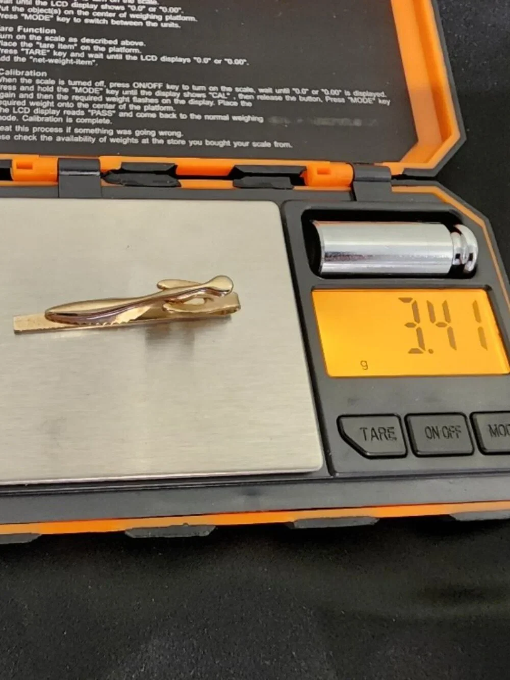 Vintage Krementz Cufflinks & Tie Bar Set 14KT Rolled Gold Overlay